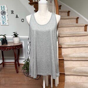 Nike Dri-Fit Gray Racerback Tank Tee Women XXL